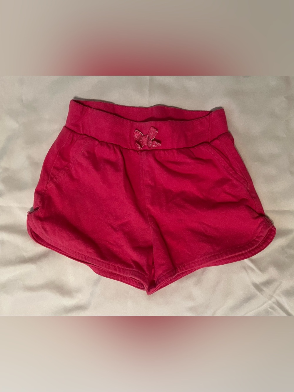 George Girls Hot Pink Lounge Shorts 4T Toddler Pull On Summer Shorts